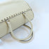 VALENTINO 2 Way Shoulder Bag Calfskin Leather Beige