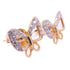 Fine Jewelry 0.18ct Diamond Earrings 18K Pink Gold