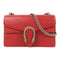 GUCCI GG Chain Shoulder Bag 400249 Calfskin Leather Red