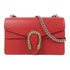 GUCCI GG Chain Shoulder Bag 400249 Calfskin Leather Red