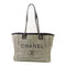CHANEL CC SHW Deauville Shoulder Bag Canvas