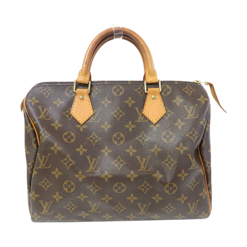 LOUIS VUITTON LV GHW Speedy 30 Handbag M41526 Monogram Brown v4
