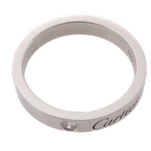 CARTIER Wedding Ring B4051300 Diamond PT950 Platinum Cartier#49 US#4.75