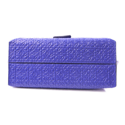 LOEWE GHW Shoulder Bag 531611 Calfskin Leather Blue