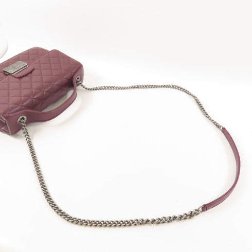 CHANEL CC University Chain 2 Way Bag A93537 Calfskin Leather