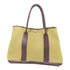HERMES PHW Garden Party PM Tote Bag Canvas Green/Brown