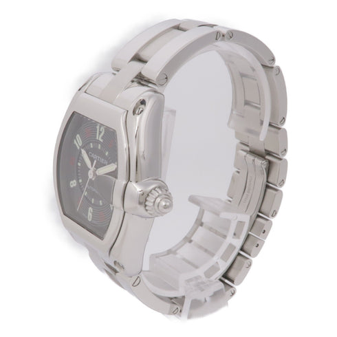 CARTIER Roadster W62002V3 Automatic Watch Stainless Steel Black