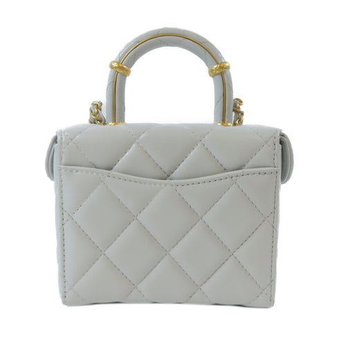 CHANEL Quilted CC GHW Vanity Case Chain Shoulder Bag AS3973 Lambskin Leather