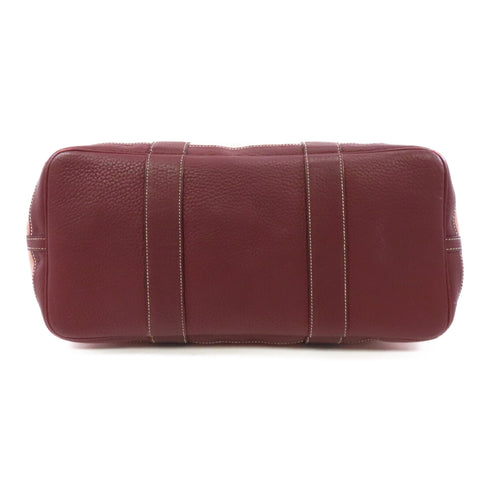 HERMES PHW Garden Party PM Tote Shoulder Bag Canvas Pink