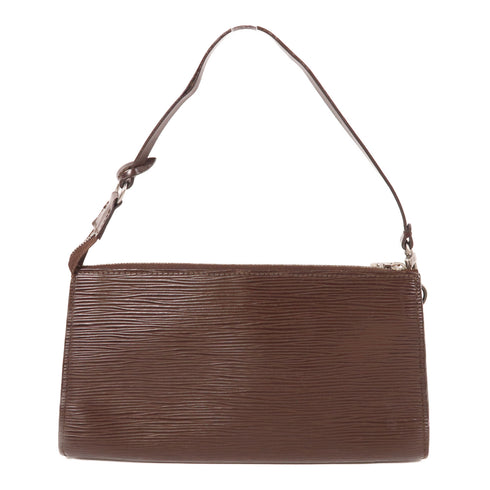LOUIS VUITTON LV SHW Pochette Accessoires Handbag M5294D Epi Brown