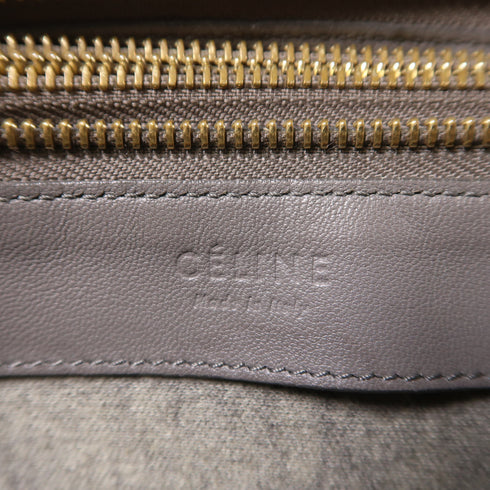CELINE GHW Trio Shoulder Bag Lambskin Leather