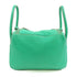 HERMES PHW Lindy 26 2way Shoulder Bag Taurillon Clemence Leather Green