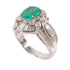 Fine Jewelry 1.27ct Emerald 1.13ct Diamond Ring US#5.75 18K White Gold