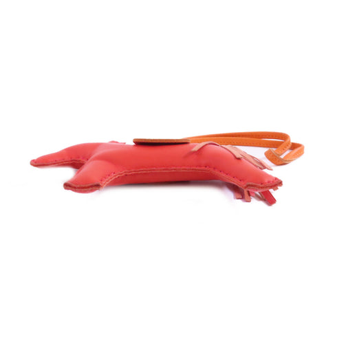 HERMES Redeo MM Charm Swift Leather Orange