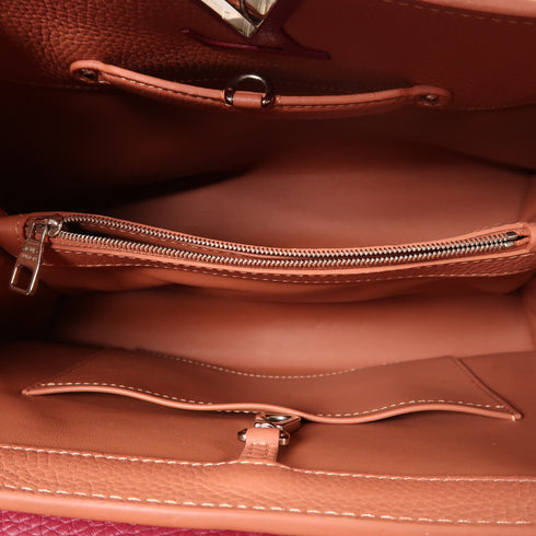 LOUIS VUITTON LV SHW Capucines Shoulder Bag M25128 Taurillon Red