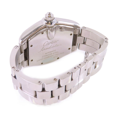 CARTIER Roadstar Automatic Watch Stainless Steel Pearl White