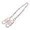 FENDI Shoulder Strap Metal Silver