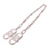 FENDI Shoulder Strap Metal Silver