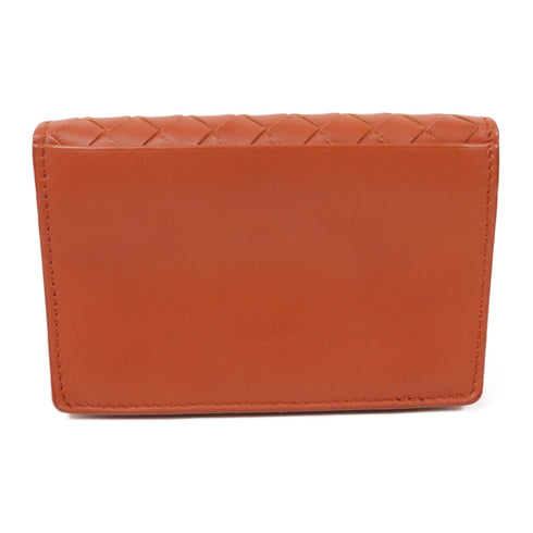 BOTTEGA VENETA BV Card Case Intrecciato Leather Brown
