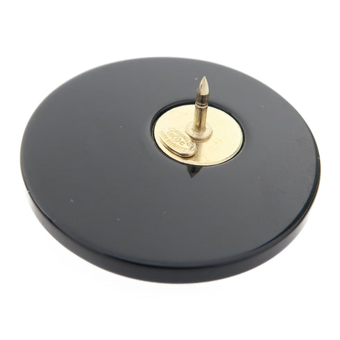 CHANEL CC Brooch PVC Black/White