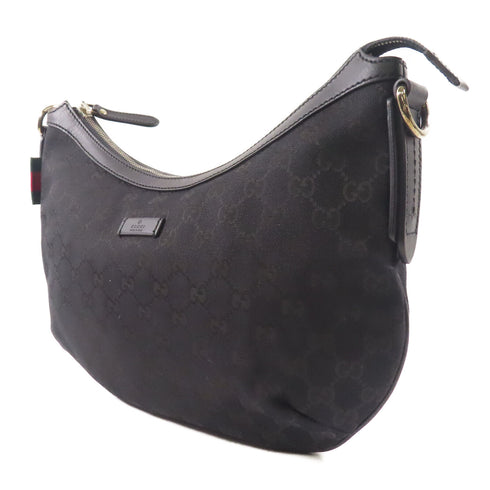 GUCCI GG SHW Shoulder Bag 353399 Canvas Black