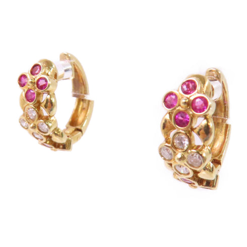 Jewelry GHW Diamond Earrings 18K Yellow Gold