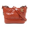 CHANEL CC Gabrielle Small Chain Shoulder Bag Calfskin Leather Red