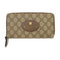 GUCCI GG GHW Long Wallet 473953 Coated Canvas Brown