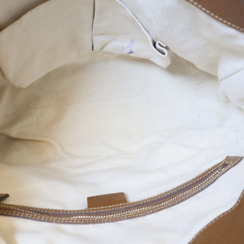 GUCCI GG GHW 2 Way Shoulder Bag Handbag Canvas Brown