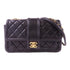 CHANEL Quilted CC GHW Chain Shoulder Bag Lambskin Leather Black v9