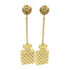 CHANEL CC Earrings Accessories A20A Metal Gold White