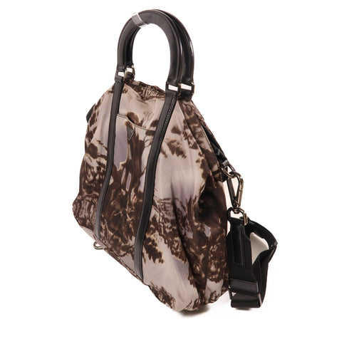 PRADA SHW 2 Way Shoulder Hand Bag Nylon Brown