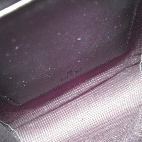 GUCCI GG Square G Space Pochette Shoulder Bag 63766 Coated Canvas Black Blue Red