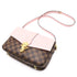 LOUIS VUITTON LV GHW Clapton Shoulder Crossbody Bag N44244 Damier Brown Pink