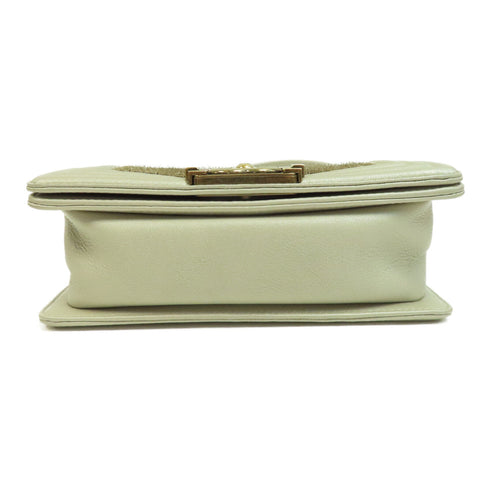 CHANEL CC GHW Chain Shoulder Bag Lambskin Leather A92699 Gold