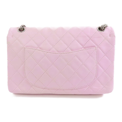 CHANEL Quilted CC SHW 2.55 Chain Shoulder Bag #12874718 Lambskin Leather Pink