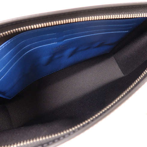 LOUIS VUITTON LV SHW Pochette Voyage MM Pouch N60309 Damier Black/Blue/Purple