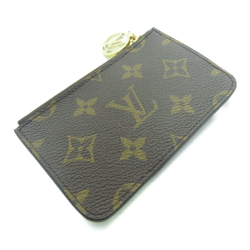 LOUIS VUITTON LV GHW Romy Card Case M82939 Monogram Brown Green