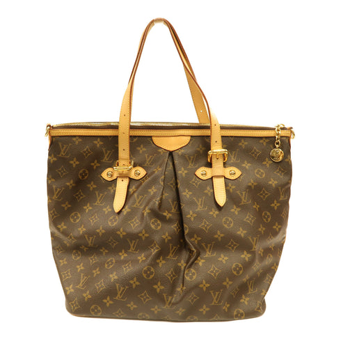 LOUIS VUITTON LV GHW Palermo GM 2 Way Shoulder Bag Handbag M51221 Monogram Brown