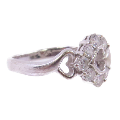 FINE JEWELRY 0.33ct Diamond Ring US#4.75 18K White Gold