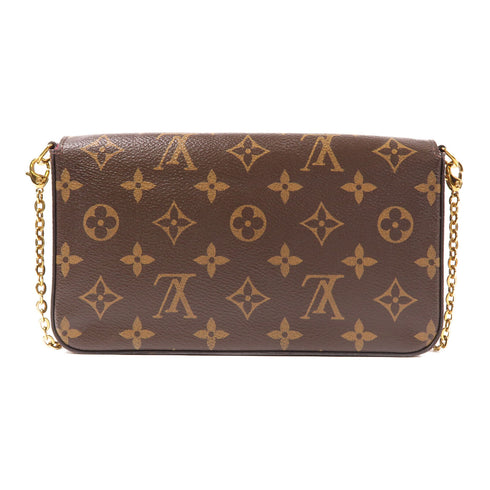 LOUIS VUITTON LV GHW Pochette Felicie Chain Shoulder Bag M61276 Monogram Brown v7