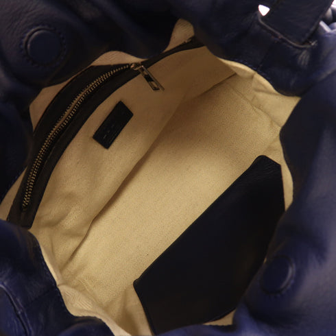 LOEWE SHW Flamenco Shoulder Bag Calfskin Leather Purple