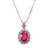 FINE JEWELRY 2.22ct Ruby 0.87ct Diamond Necklace PT850 Platinum