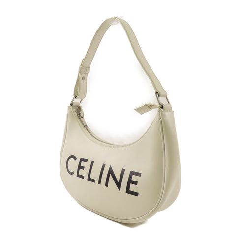 CELINE SHW Ava Shoulder Bag Calfskin Leather White
