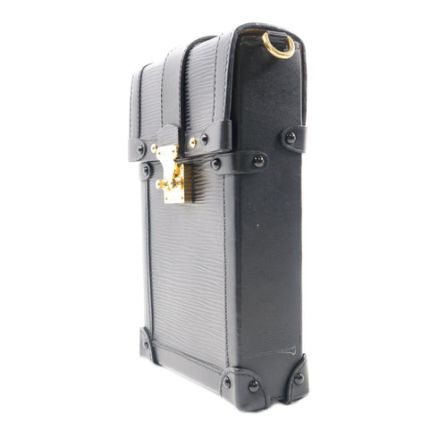 LOUIS VUITTON LV GHW Trunk Vertical Shoulder Bag M67871 Epi Leather Black