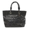 CHANEL Quilted CC SHW Blarritz Tote MM Tote Bag Coated Canvas Black