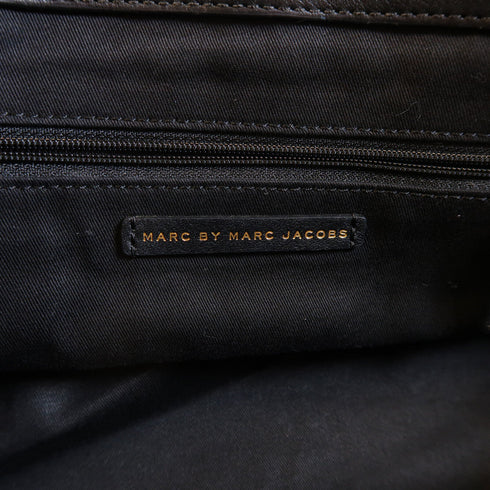 MARC BY MARC JACOBS GHW 2 Way Bag Shoulder Calfskin Leather Black
