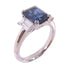 FINE JEWELRY 4.35ct Sapphire 0.86ct Diamond Ring US#6 PT900 Platinum