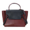 CELINE GHW Belt Bag 2 Way Shoulder Bag Handbag Calfskin Leather Black/Red