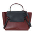 CELINE GHW Belt Bag 2 Way Shoulder Bag Handbag Calfskin Leather Black/Red